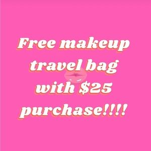 FREE MAKEUP BAG!!!
